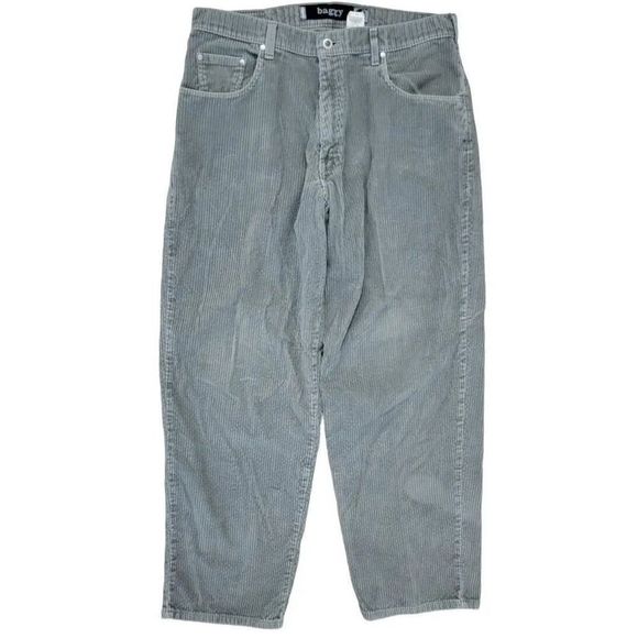 Levis Mens Jeans Size 36x32 Baggy Thick Corduroy Gray